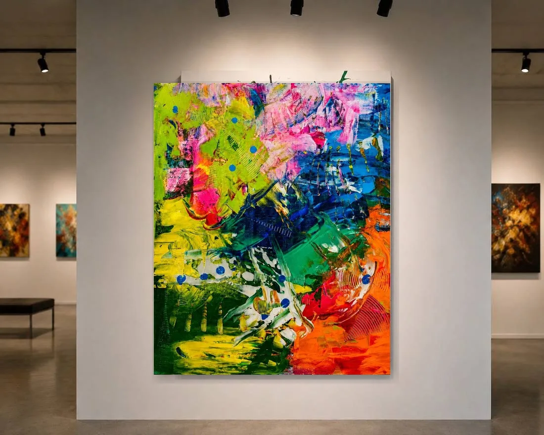 Werk von Karl Wallentin – Ausstellung – Farbströme des Lebens