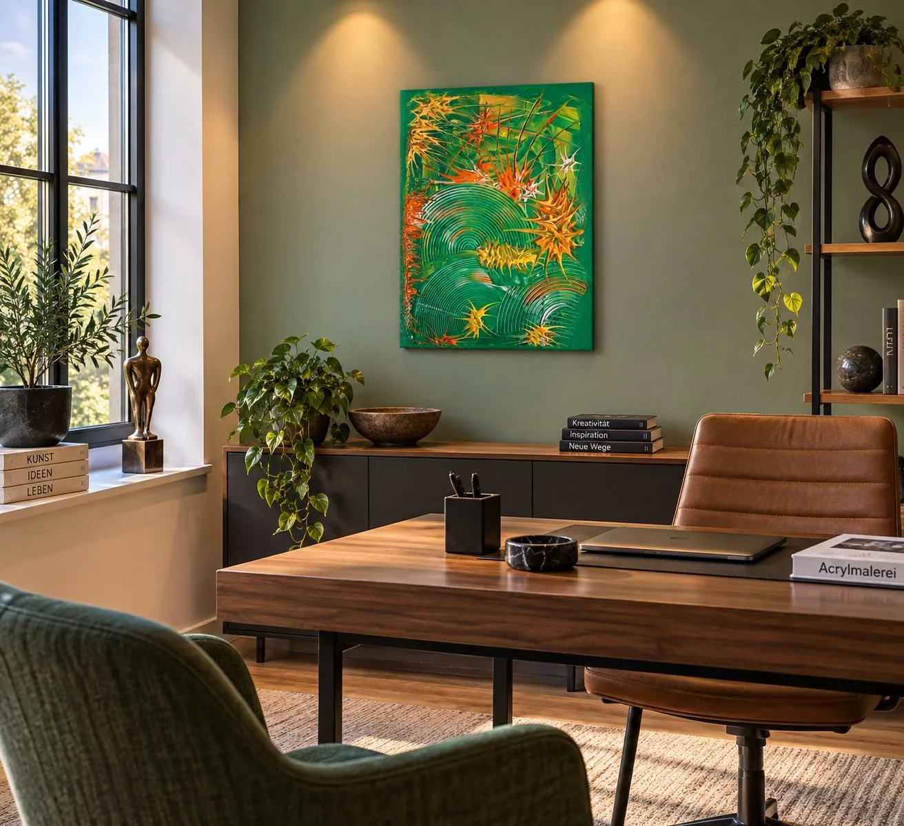 Werk W-82 – Fingerabdruck der Natur – in einem Arbeitszimmer